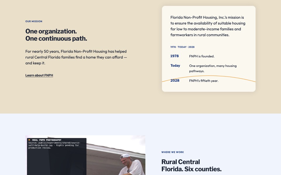 TPL Arc pathway register coded homepage preview